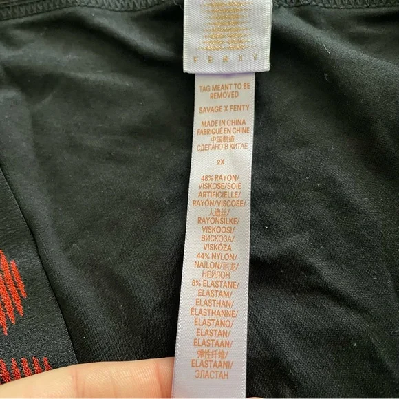 Savage X Fenty Black Leggings 2X - Picture 10 of 11